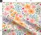 Large Scale Floral Pastel Wildflowers Spring Flowers Summer Meadow Painted Blooms Custom Printed Fabric by Spoonflower Various Fabrics by the Yard or Fat Quarter